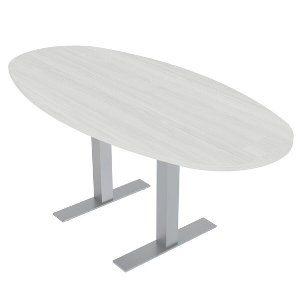 33.5 in W, 69.5 in L, 29 in H, Engineered Wood Top, White